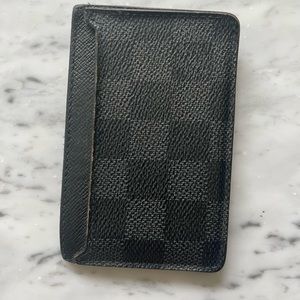 Black Louis Vuitton card holder wallet